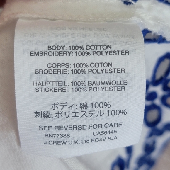 Madewell Eyelet Ruffle Sleeve Top 0 - Picture 11 of 12